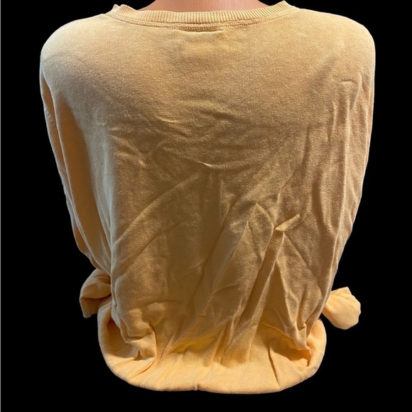 Talbots Women’s Linen Blend Plus Size 1X Pale Orange Sweater Sleeve Pocket - Picture 11 of 11